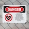 Signmission Radiation & Laser Sign, 7 in H x 10 in W, Plastic, Rectangle OS-2PACK-DS-P-710-L-1694 - alternate 2